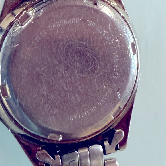 Fossil Blue Watch Unisex Diving Classic Silver Tone Stainless Steel new battery - Picture 5 of 8